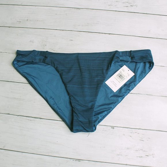 RVCA Swimwear Women's Bikini Swim Bottoms Size L Blue - Picture 1 of 6